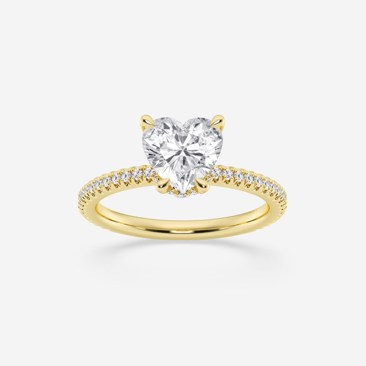 Eliana - Draping Hidden Halo Engagement Ring