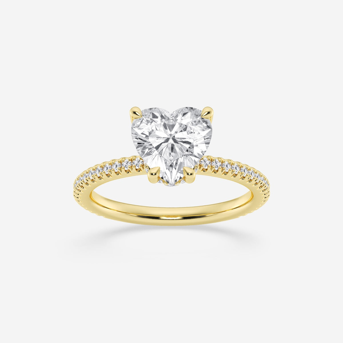 Eliana - Draping Hidden Halo Engagement Ring