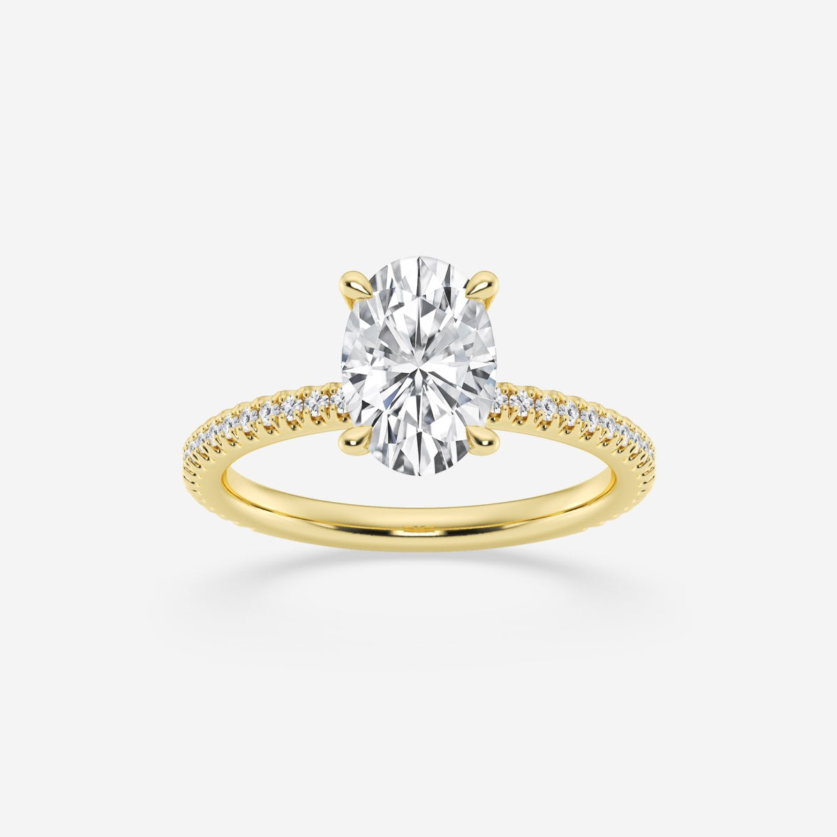 Eliana - Draping Hidden Halo Engagement Ring