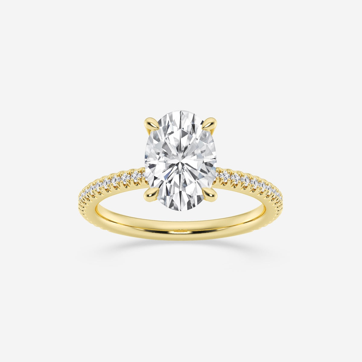 Eliana - Draping Hidden Halo Engagement Ring