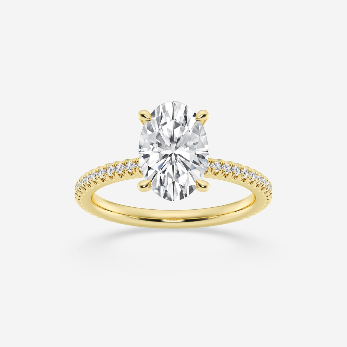 Eliana - Draping Hidden Halo Engagement Ring