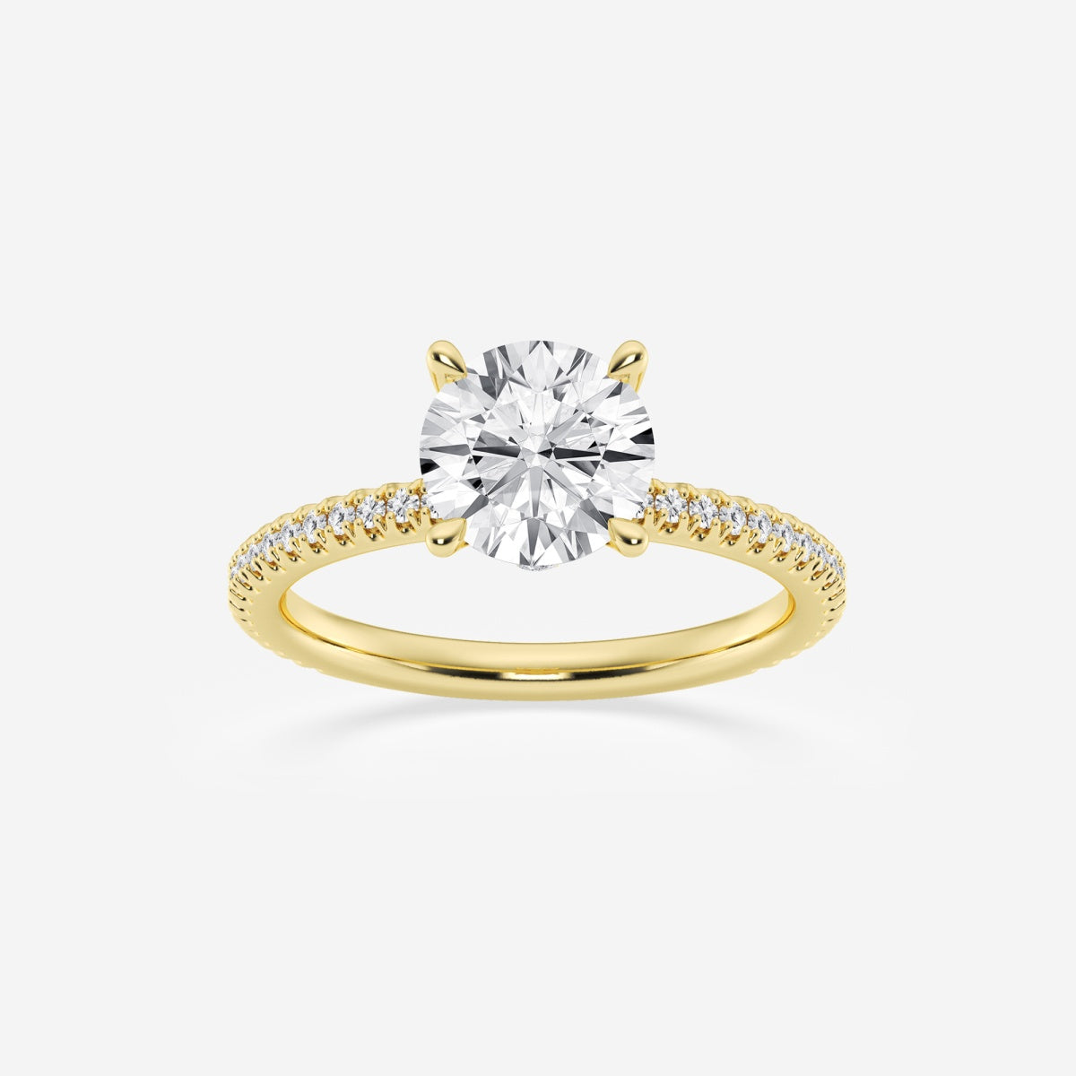 Eliana - Draping Hidden Halo Engagement Ring