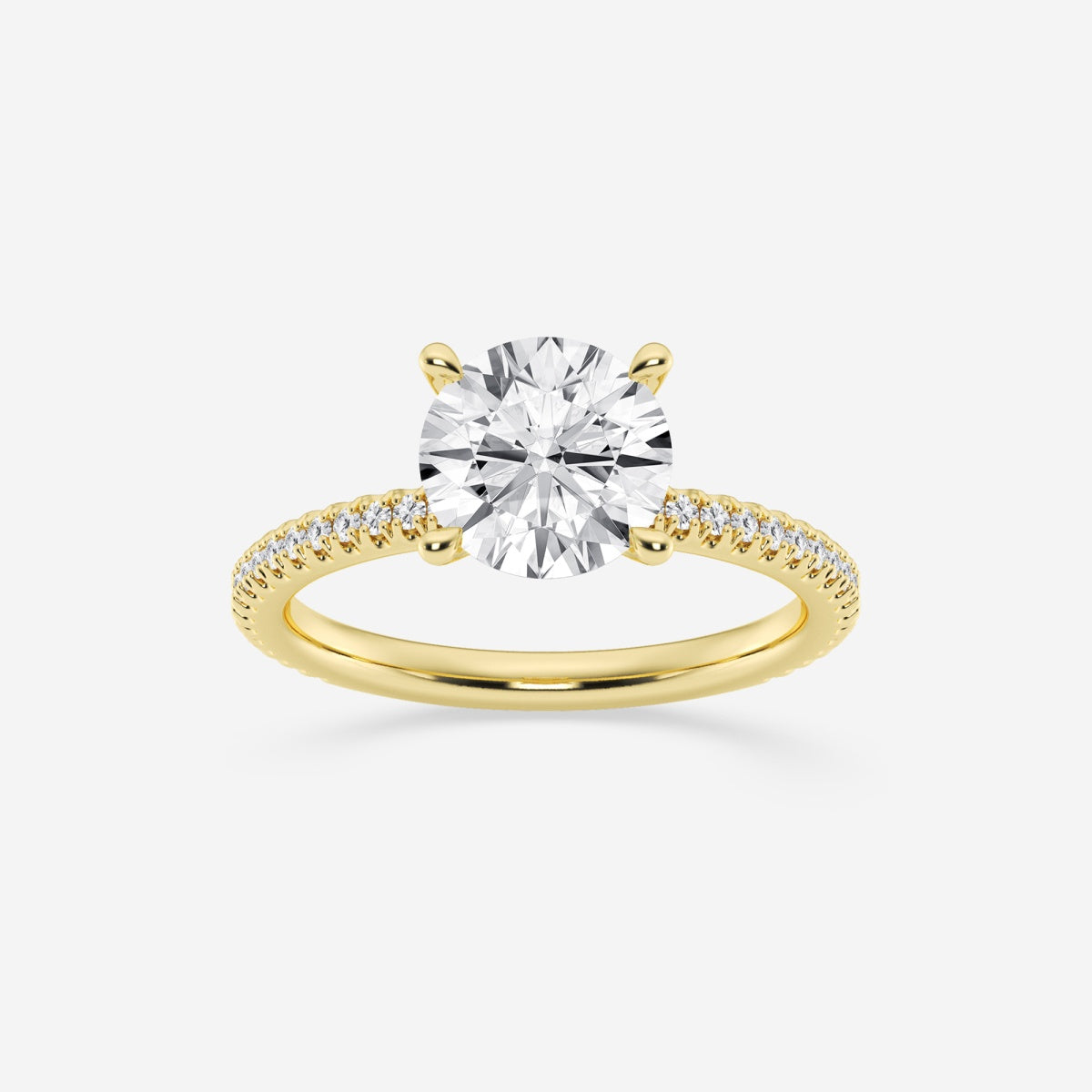 Eliana - Draping Hidden Halo Engagement Ring