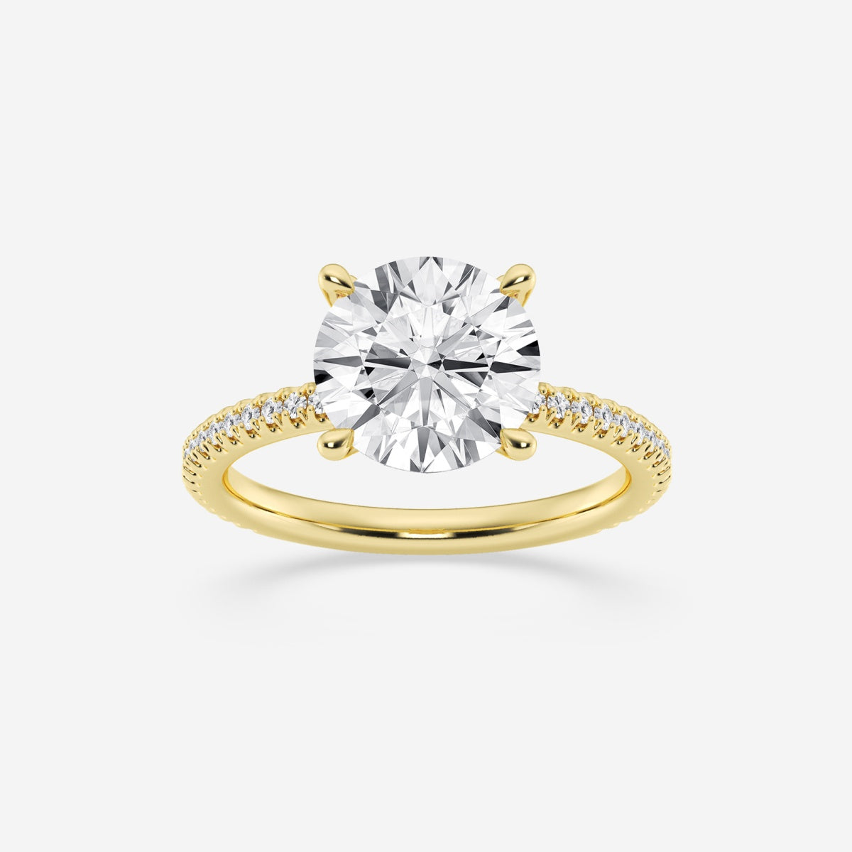 Eliana - Draping Hidden Halo Engagement Ring