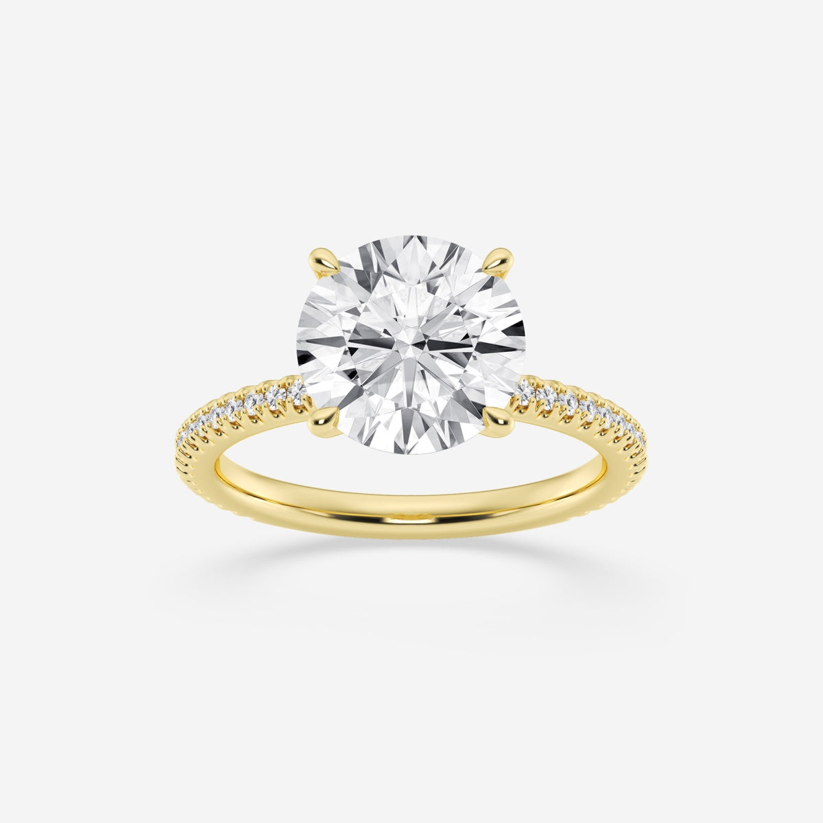 Eliana - Draping Hidden Halo Engagement Ring