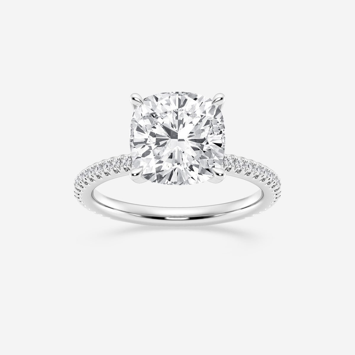 Eliana - Draping Hidden Halo Engagement Ring