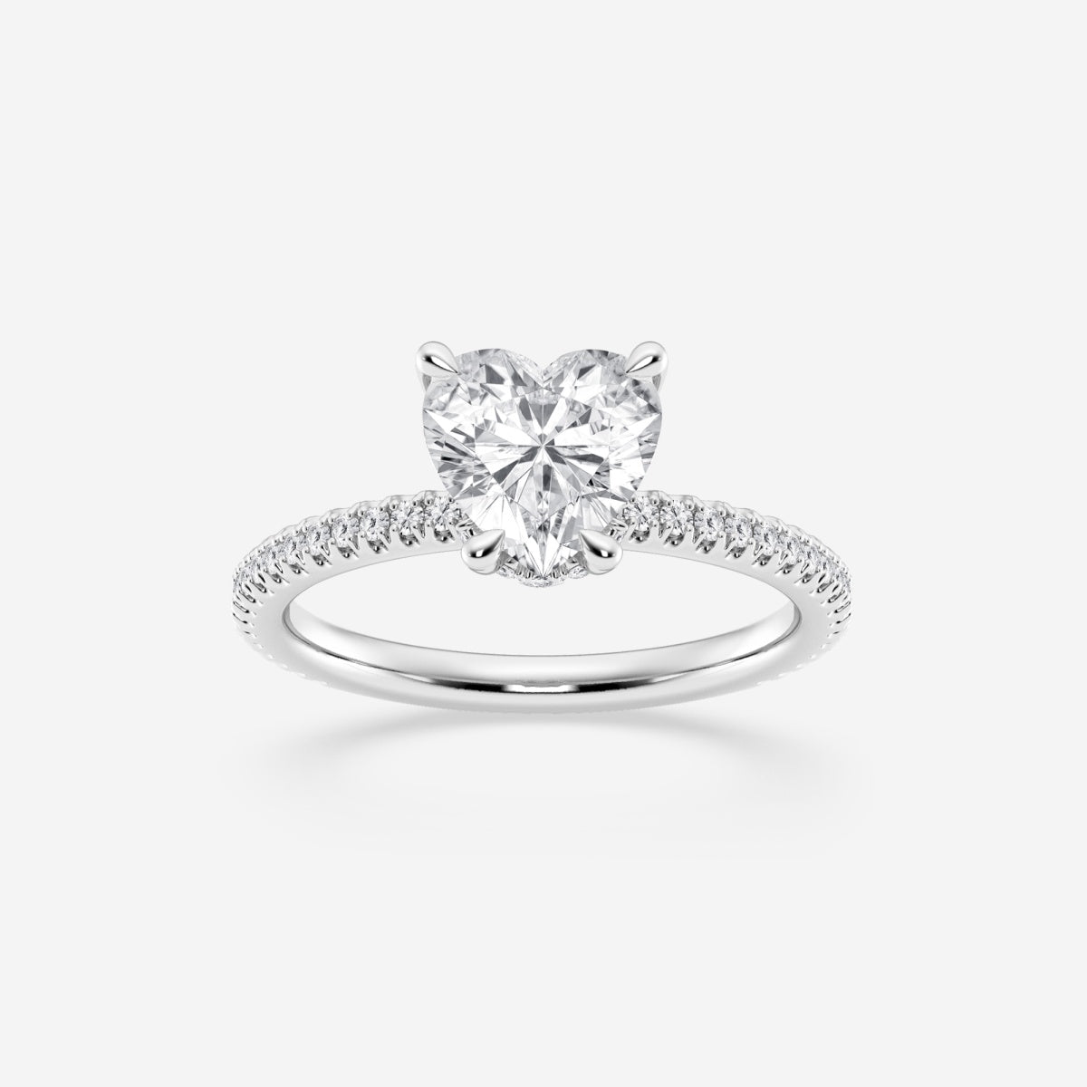 Eliana - Draping Hidden Halo Engagement Ring