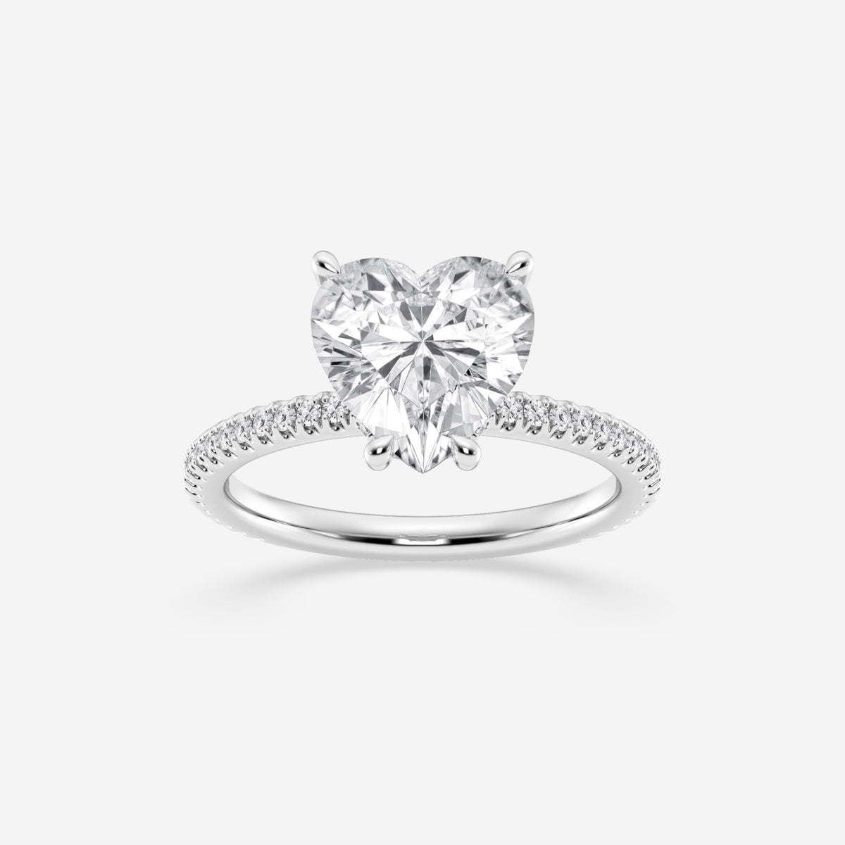 Eliana - Draping Hidden Halo Engagement Ring