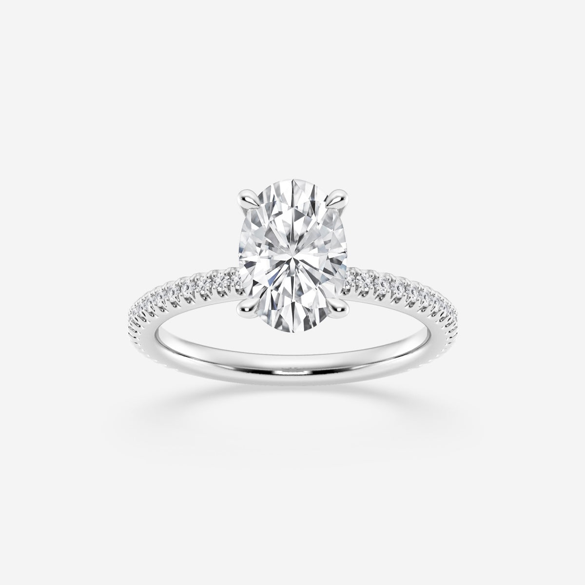 Eliana - Draping Hidden Halo Engagement Ring