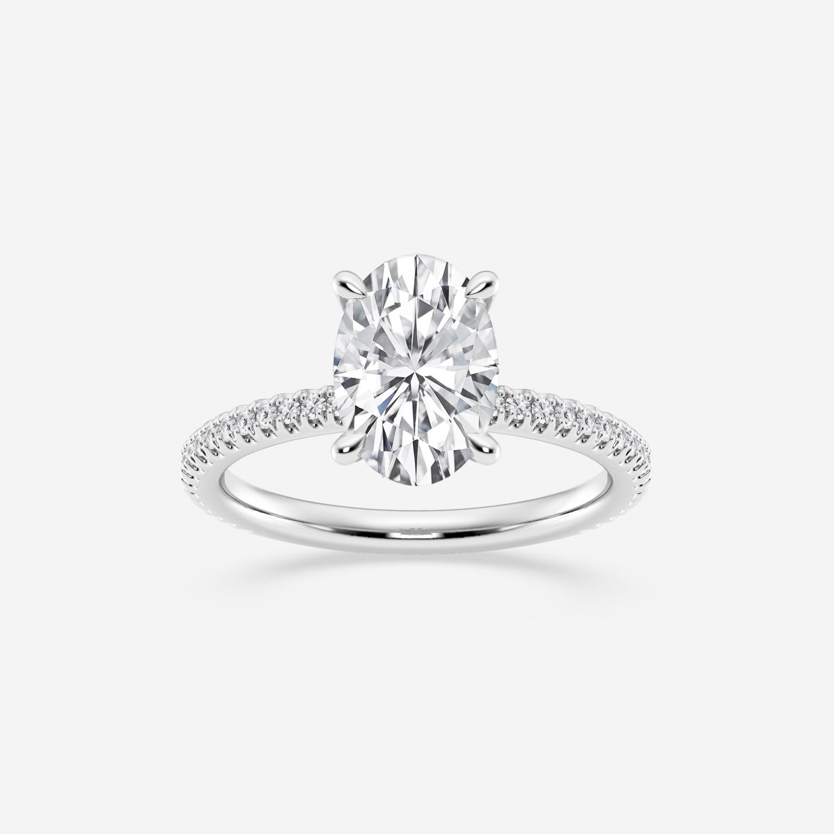 Eliana - Draping Hidden Halo Engagement Ring