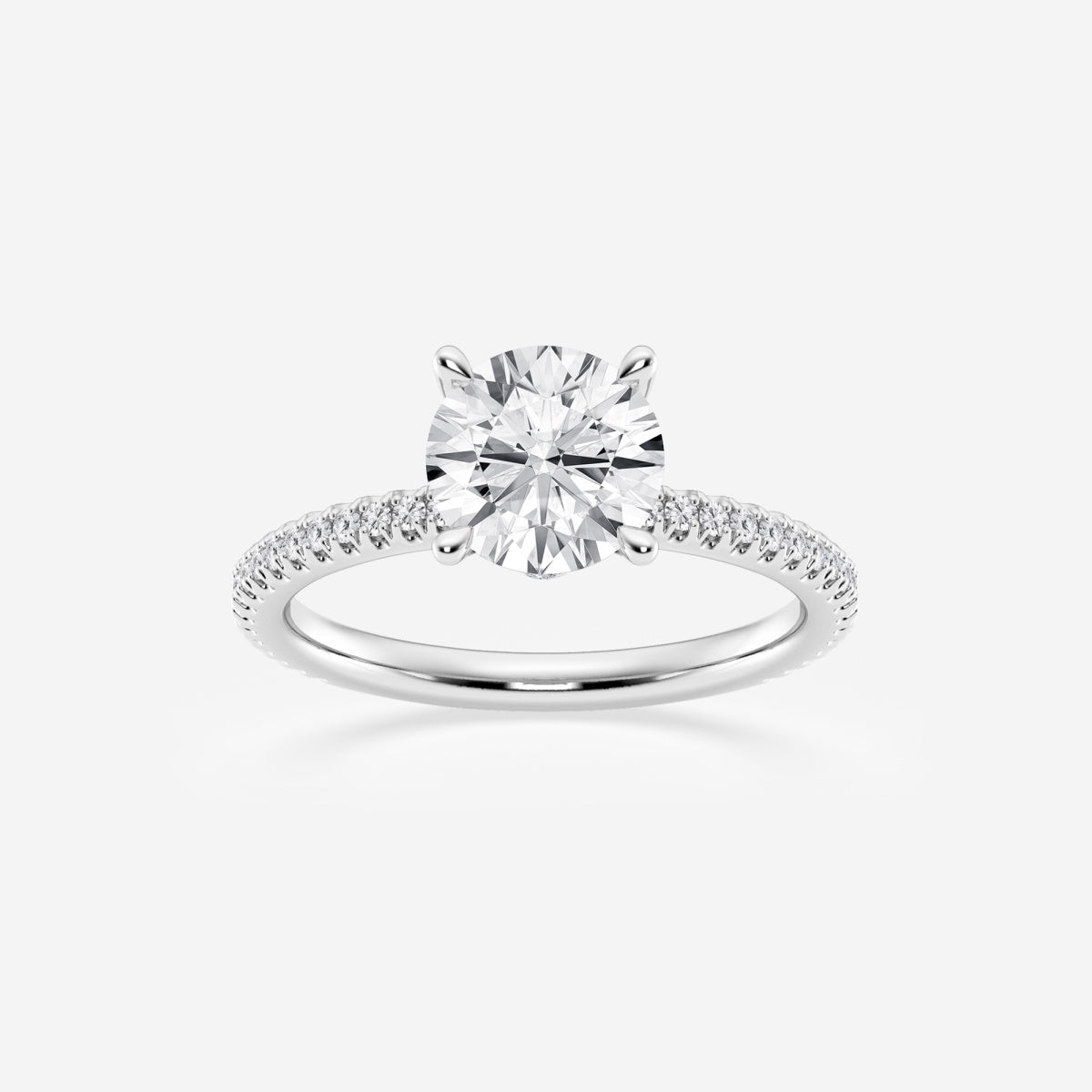 Eliana - Draping Hidden Halo Engagement Ring