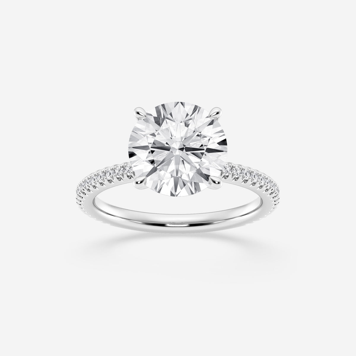 Eliana - Draping Hidden Halo Engagement Ring