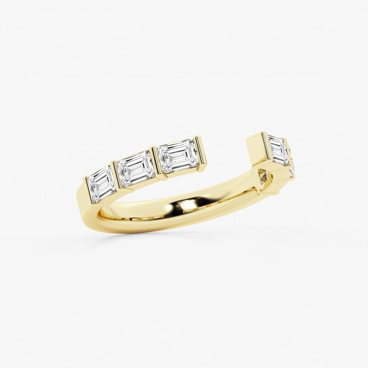 Eliana - Sleek Channel Set Band Wedding Ring