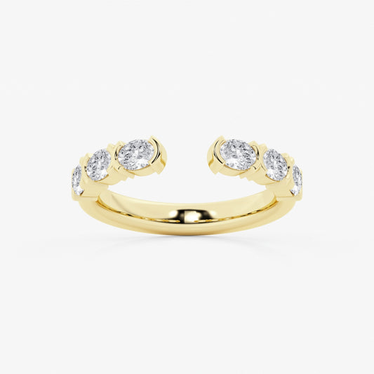 Eliana - Sleek Channel Set Band Wedding Ring