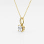 Elise - Elegant Hidden Halo Pendant Necklaces