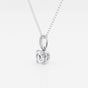 Elise - Elegant Hidden Halo Pendant Necklaces