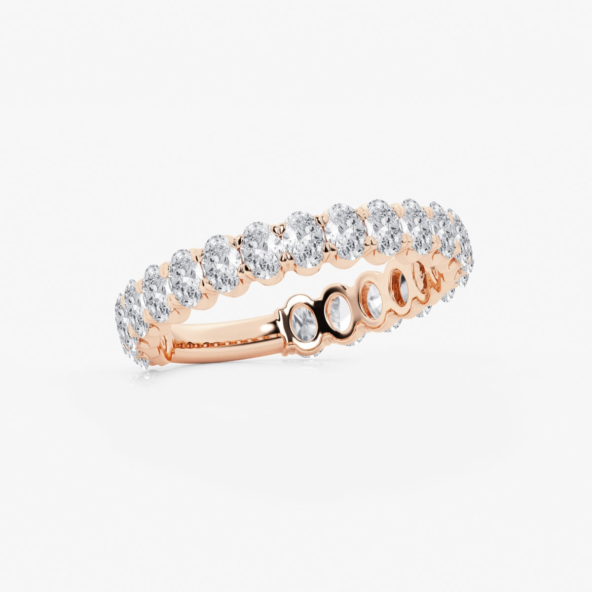 Elise - Three-Quarter Eternity Band Wedding Ring