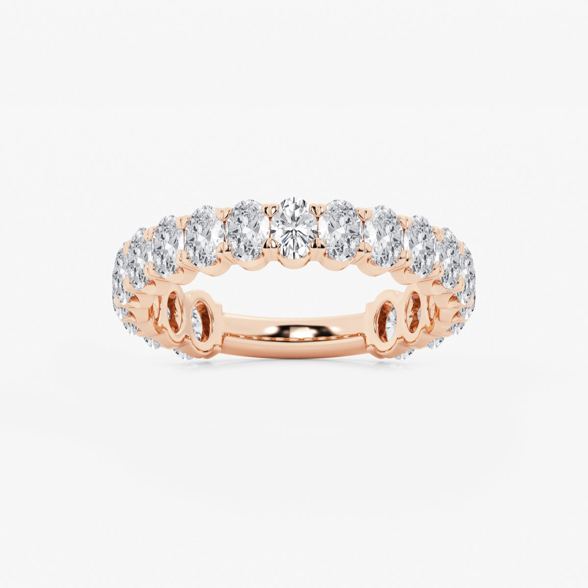 Elise - Three-Quarter Eternity Band Wedding Ring