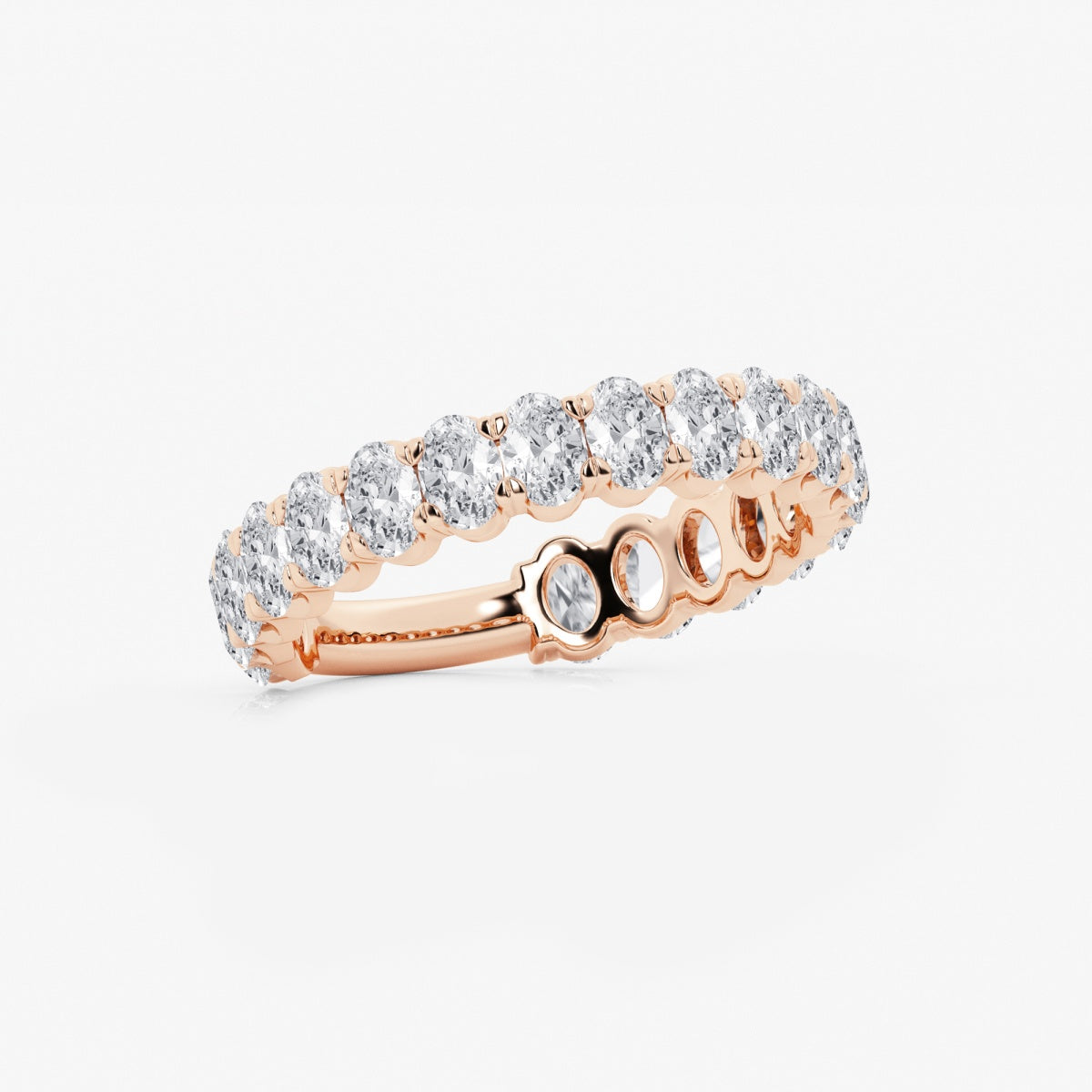 Elise - Three-Quarter Eternity Band Wedding Ring