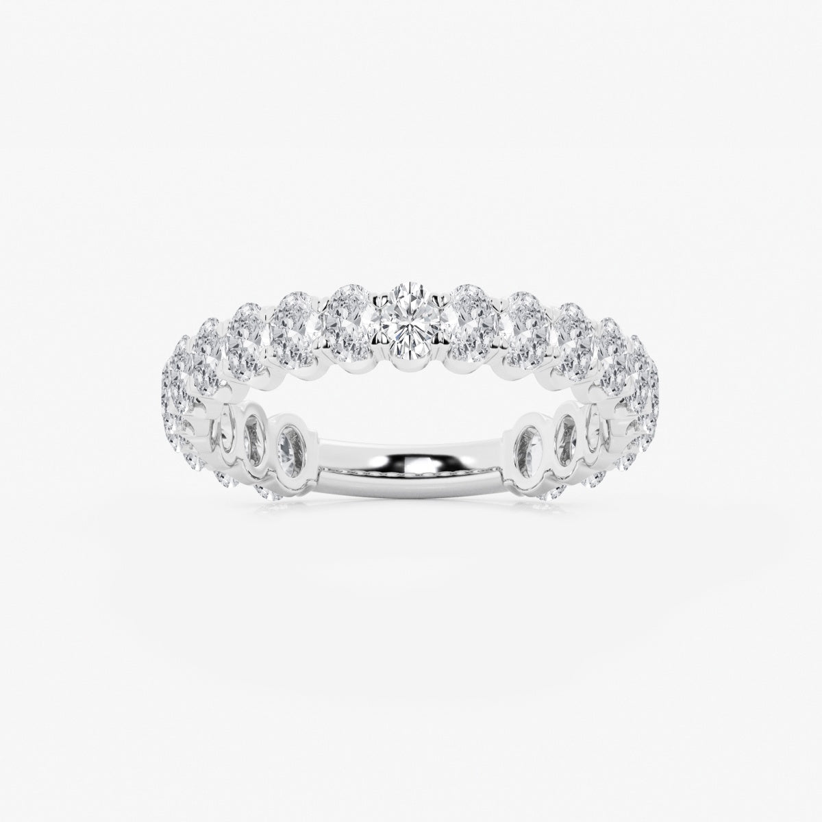 Elise - Three-Quarter Eternity Band Wedding Ring