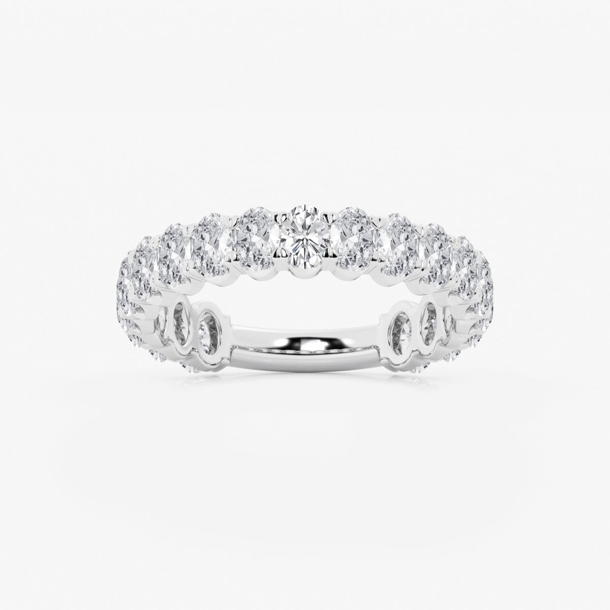 Elise - Three-Quarter Eternity Band Wedding Ring