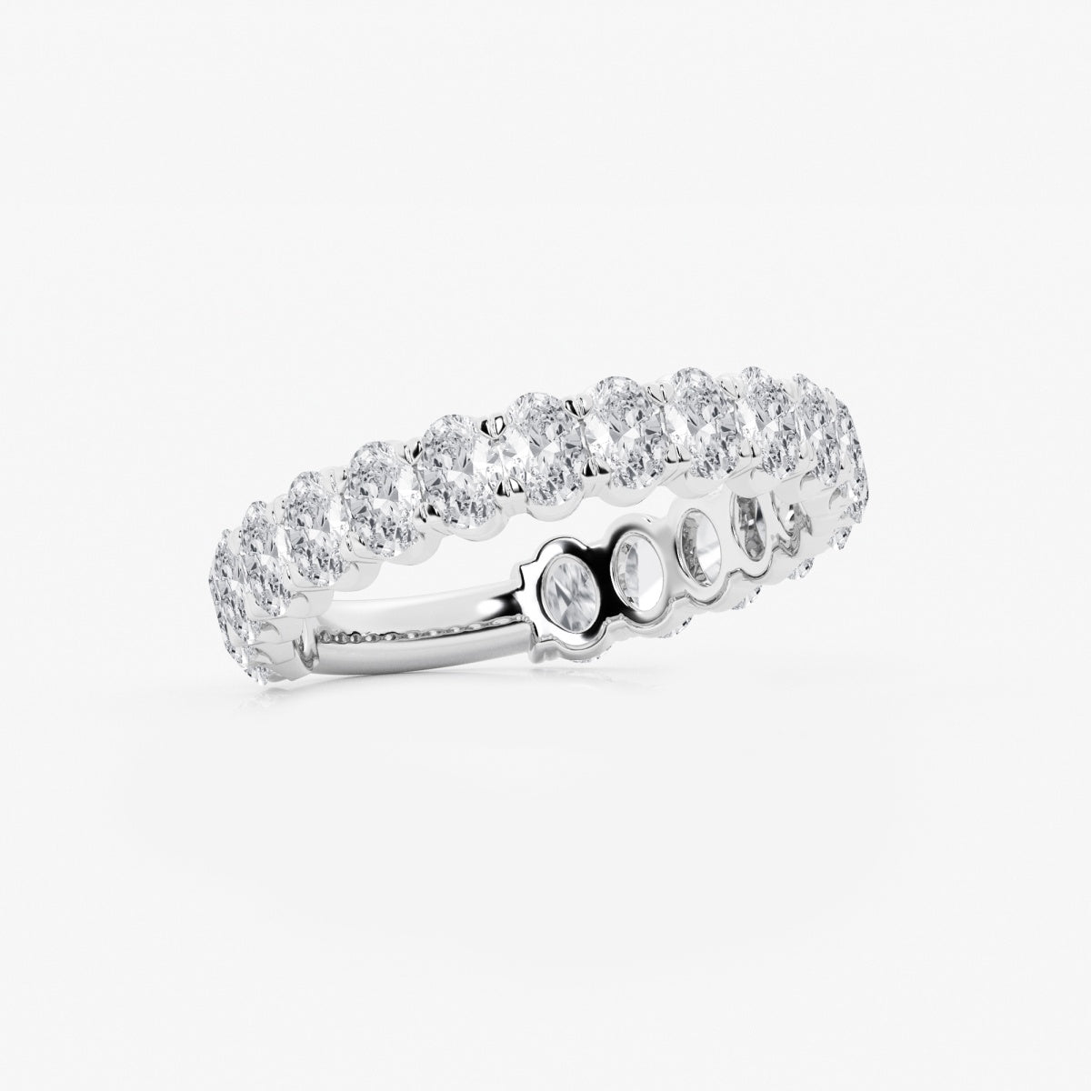 Elise - Three-Quarter Eternity Band Wedding Ring