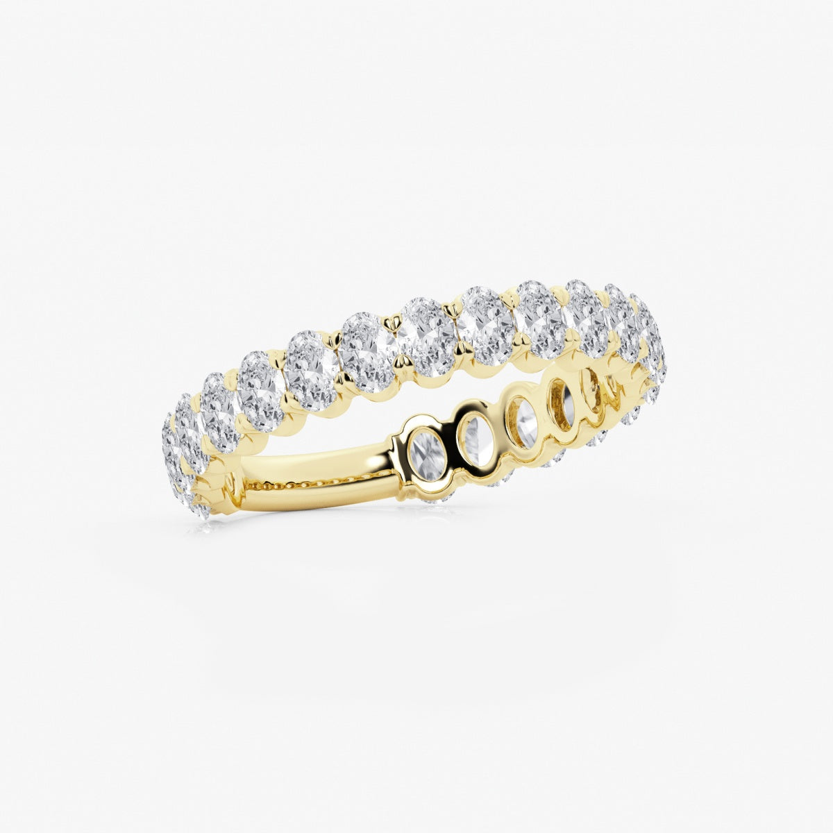 Elise - Three-Quarter Eternity Band Wedding Ring