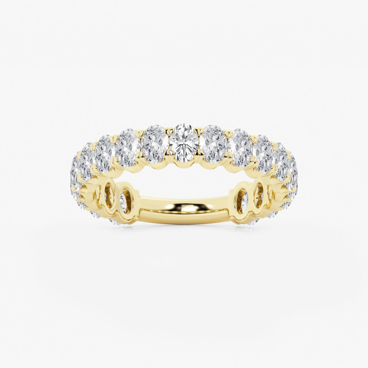 Elise - Three-Quarter Eternity Band Wedding Ring