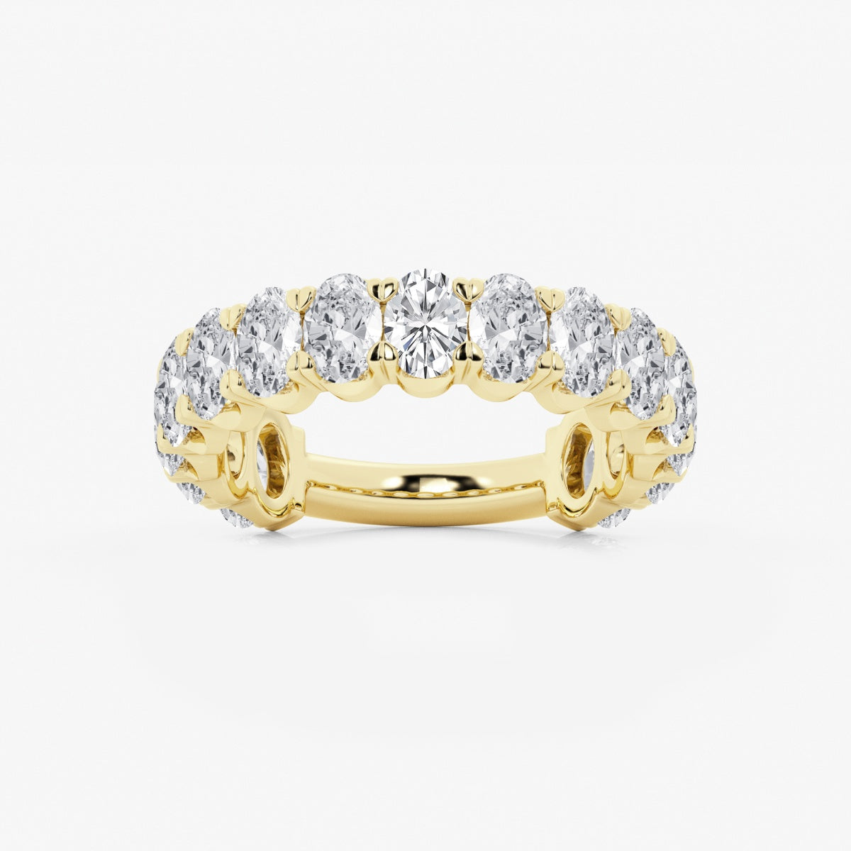 Elise - Three-Quarter Eternity Band Wedding Ring