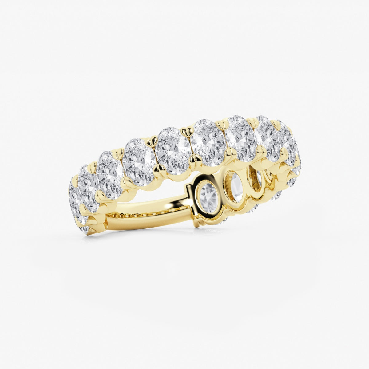 Elise - Three-Quarter Eternity Band Wedding Ring