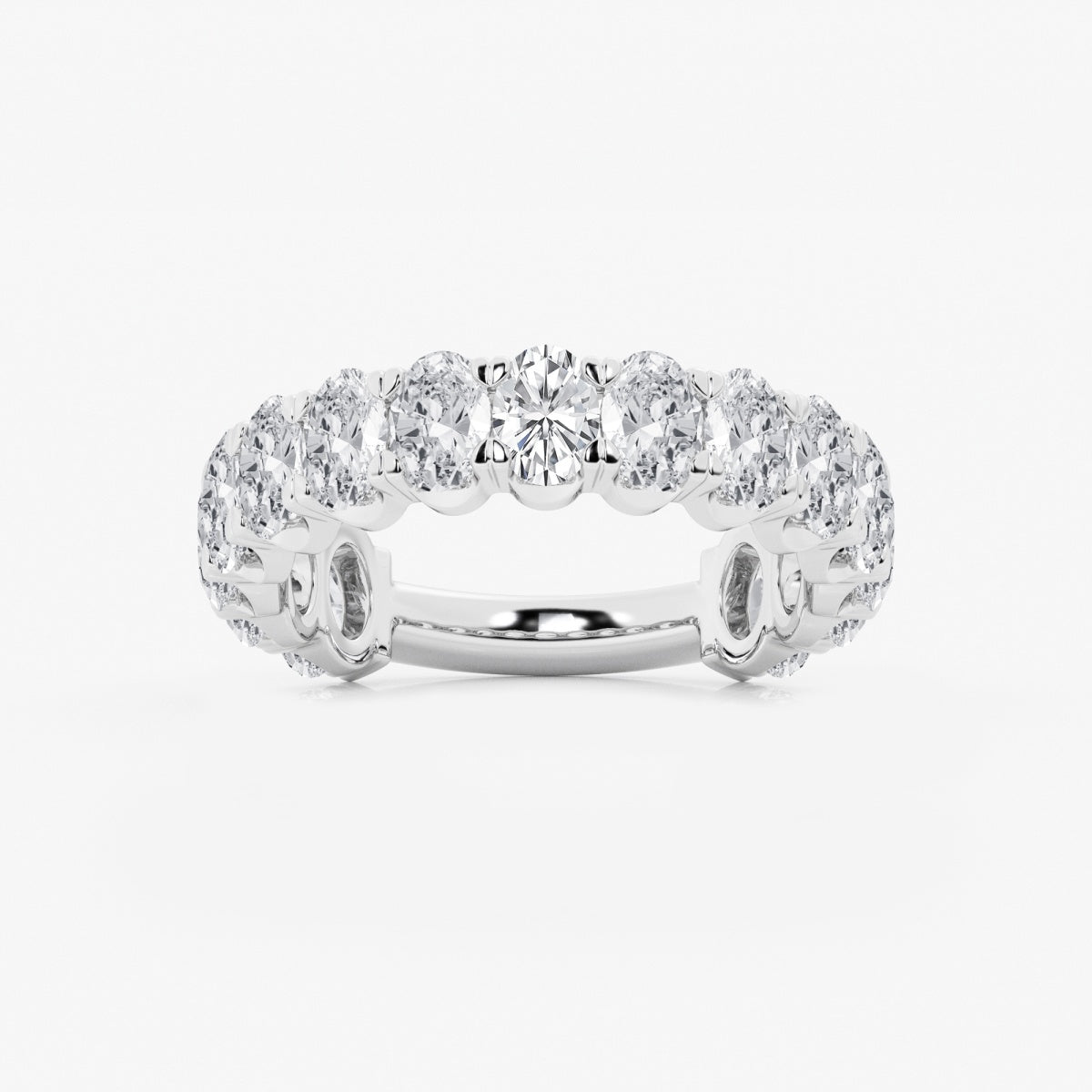 Elise - Three-Quarter Eternity Band Wedding Ring