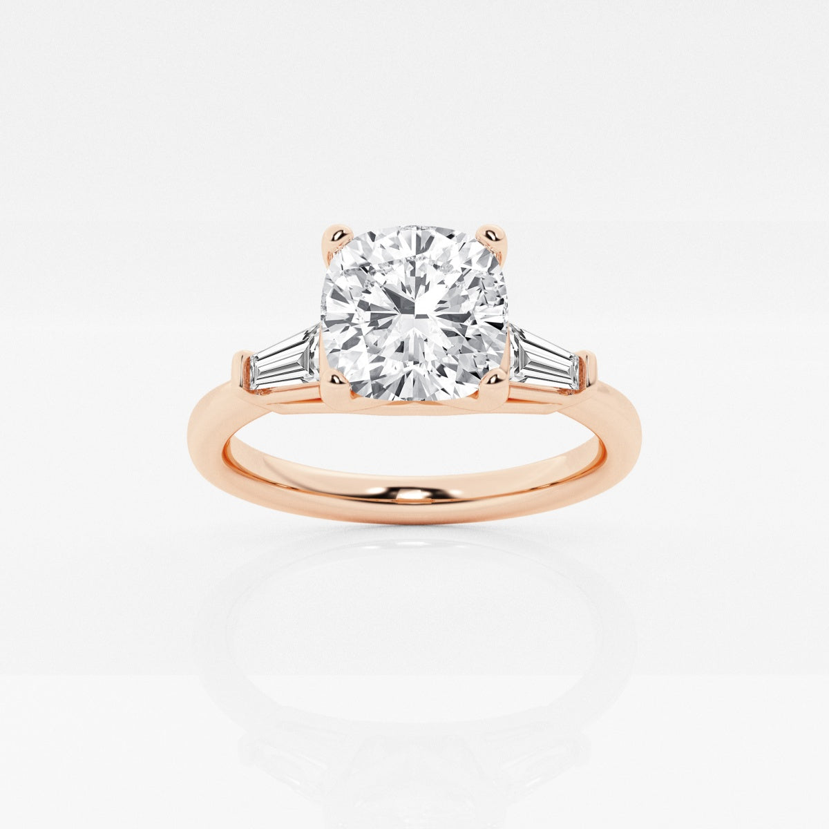 Eliza - Tapered Baguette Accents Engagement Ring