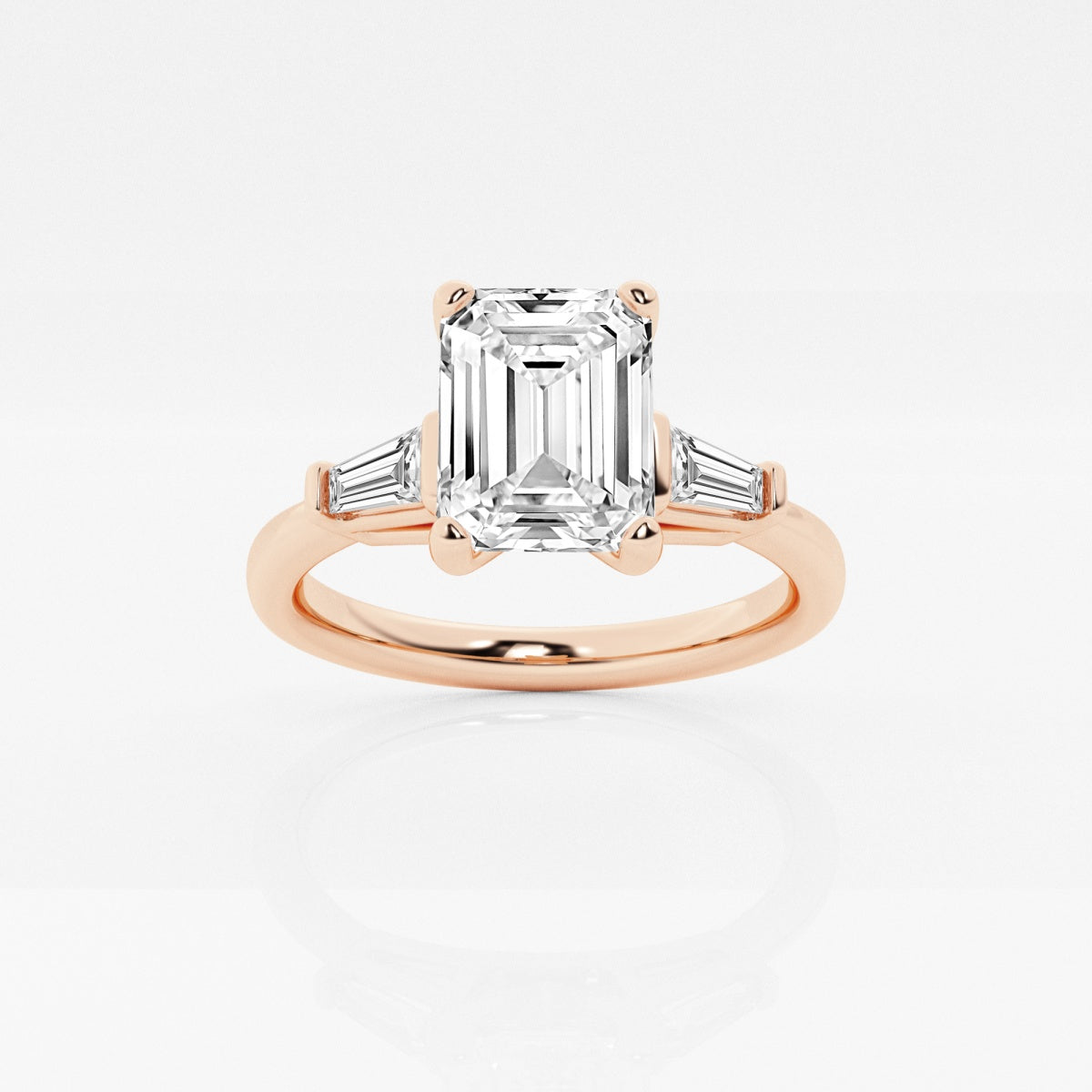 Eliza - Tapered Baguette Accents Engagement Ring