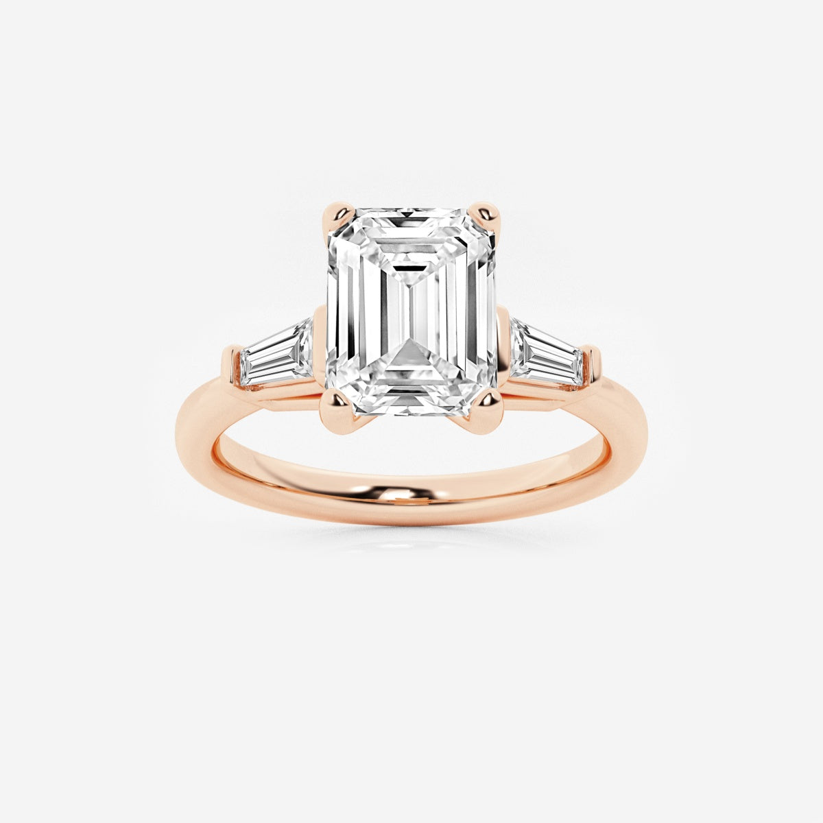 Eliza - Tapered Baguette Accents Engagement Ring