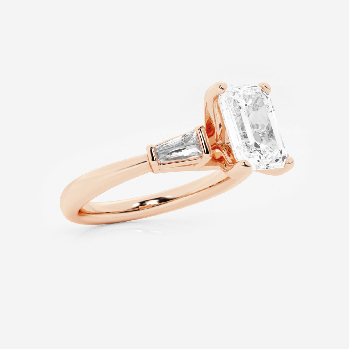 Eliza - Tapered Baguette Accents Engagement Ring