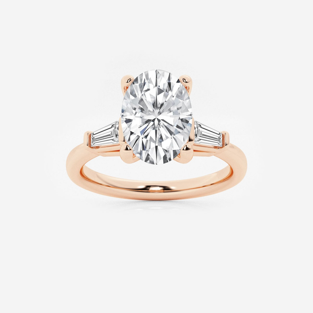 Eliza - Tapered Baguette Accents Engagement Ring