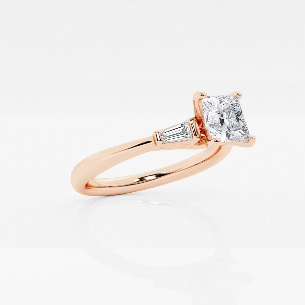 Eliza - Tapered Baguette Accents Engagement Ring