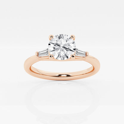 Eliza - Tapered Baguette Accents Engagement Ring