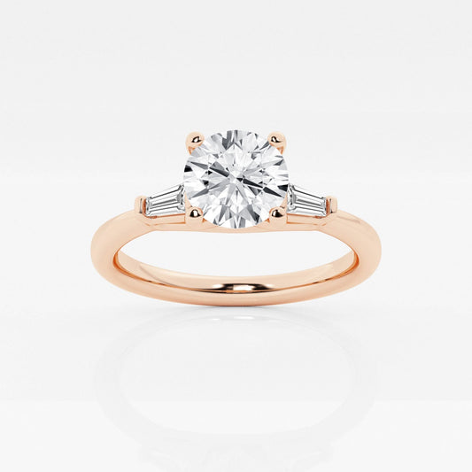 Eliza - Tapered Baguette Accents Engagement Ring