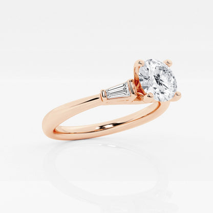 Eliza - Tapered Baguette Accents Engagement Ring