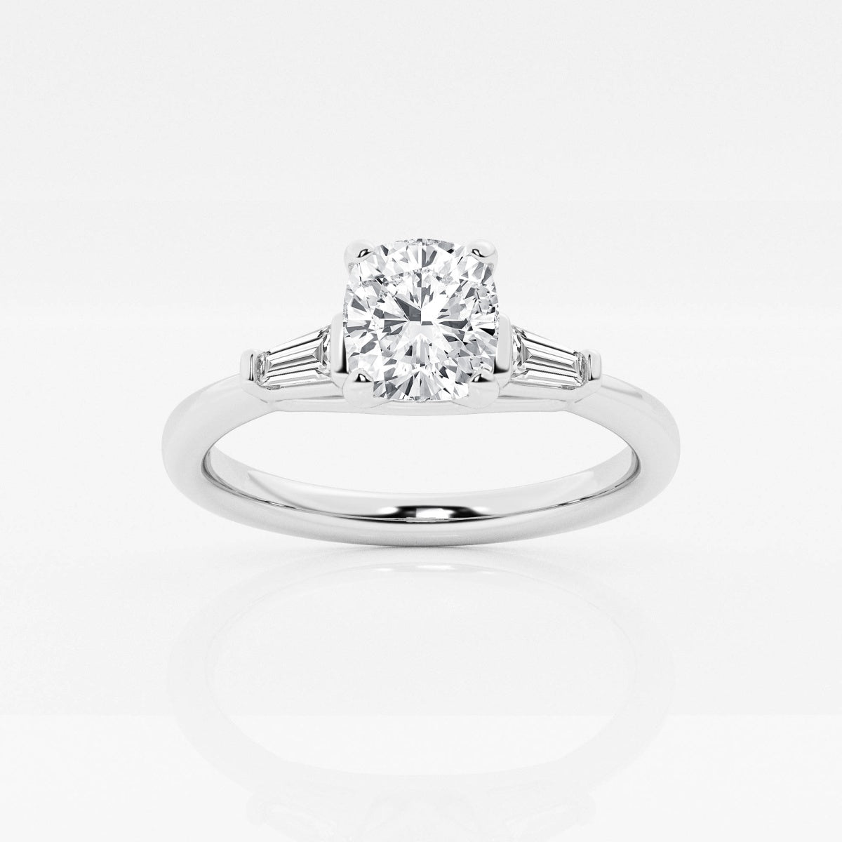 Eliza - Tapered Baguette Accents Engagement Ring