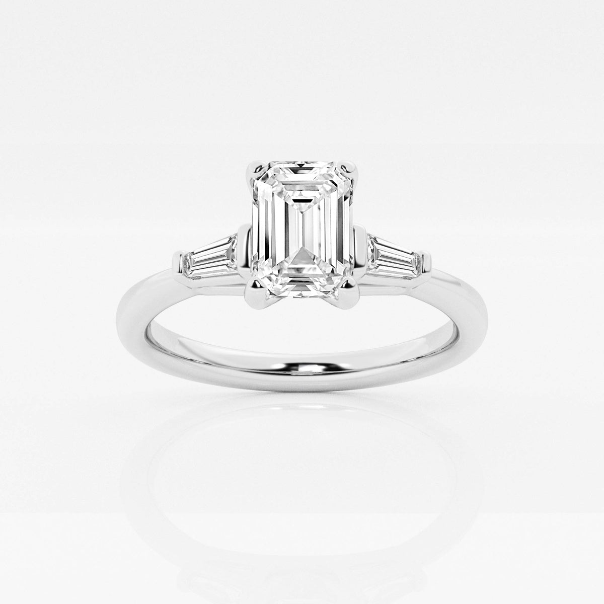 Eliza - Tapered Baguette Accents Engagement Ring