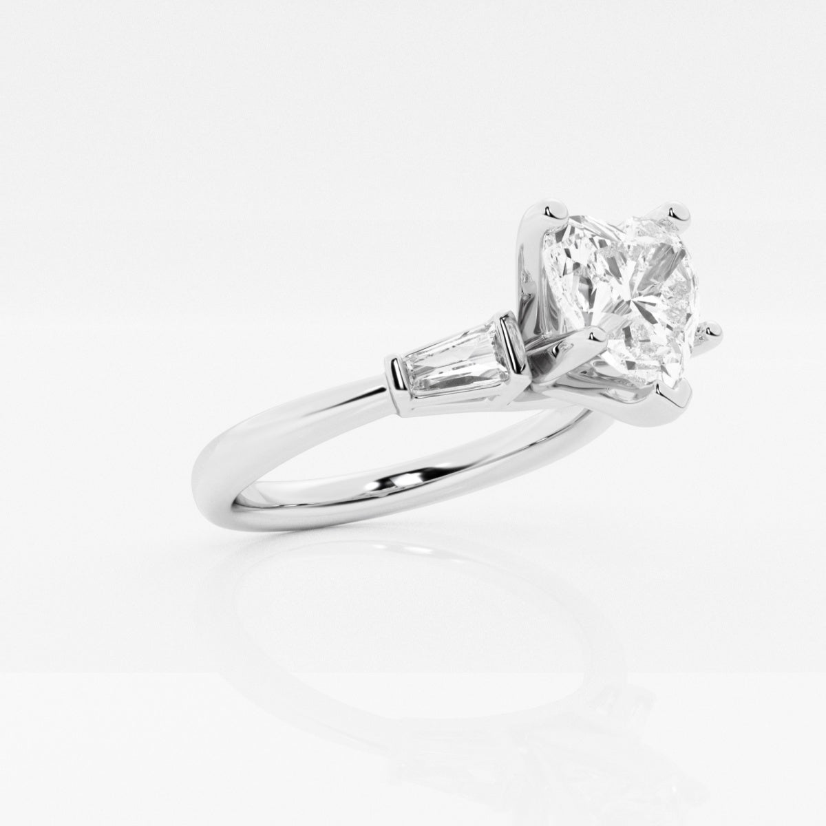 Eliza - Tapered Baguette Accents Engagement Ring