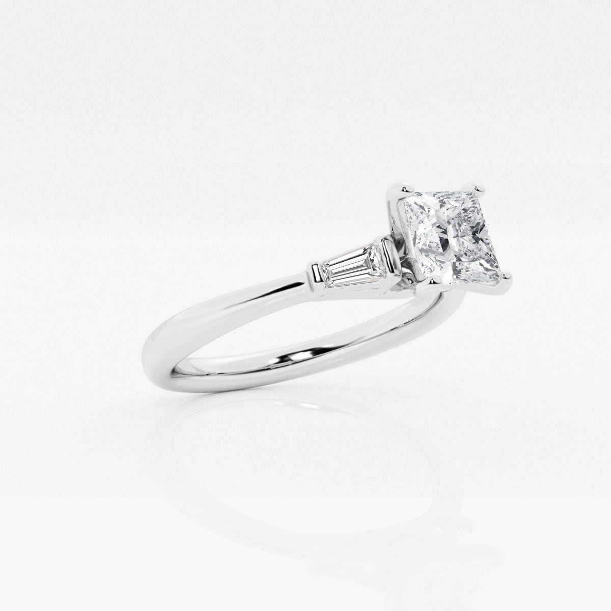 Eliza - Tapered Baguette Accents Engagement Ring