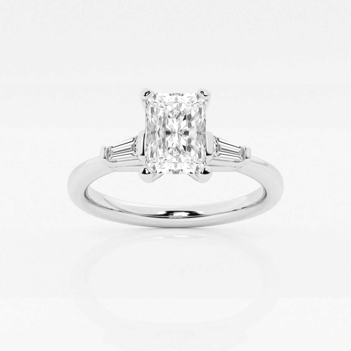 Eliza - Tapered Baguette Accents Engagement Ring