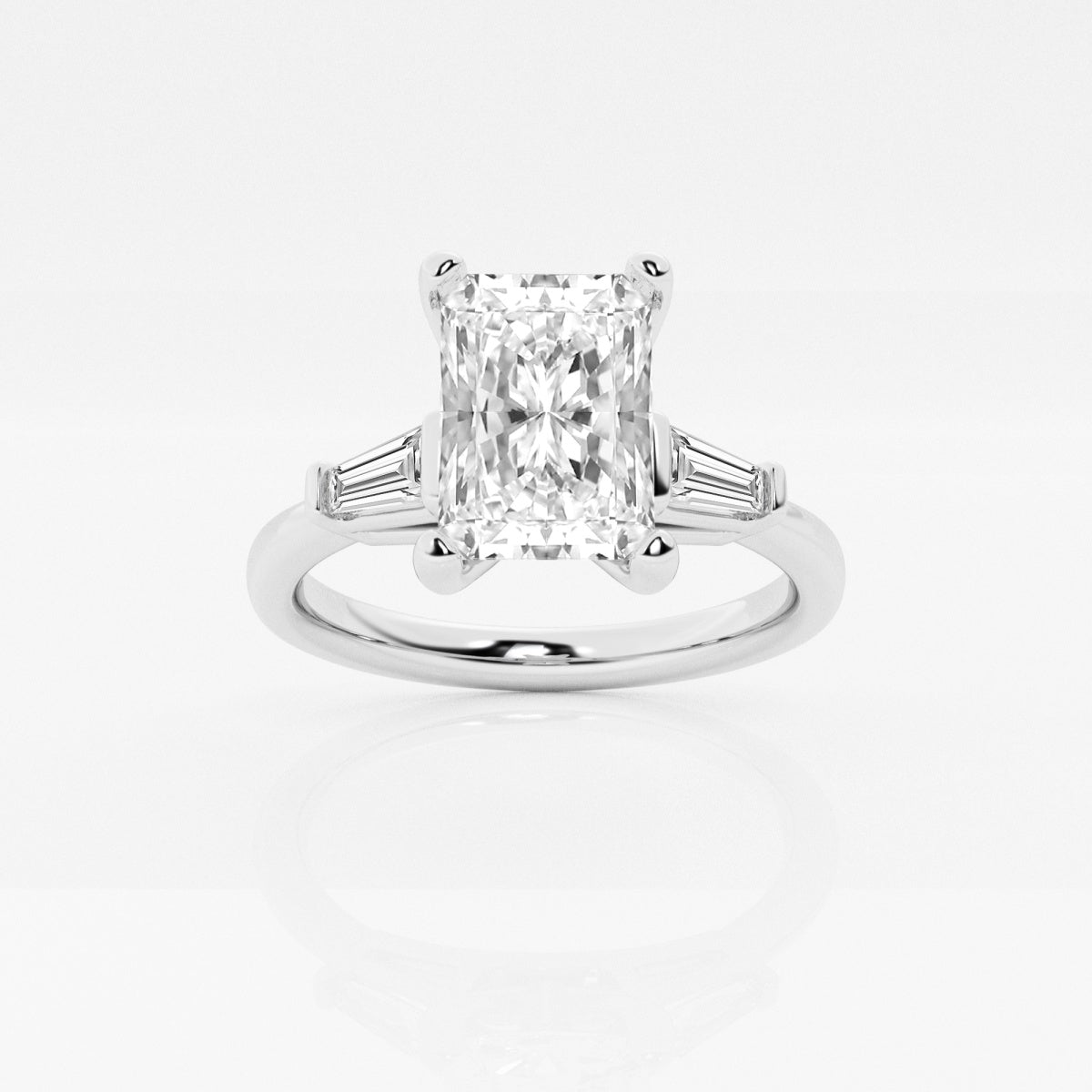 Eliza - Tapered Baguette Accents Engagement Ring