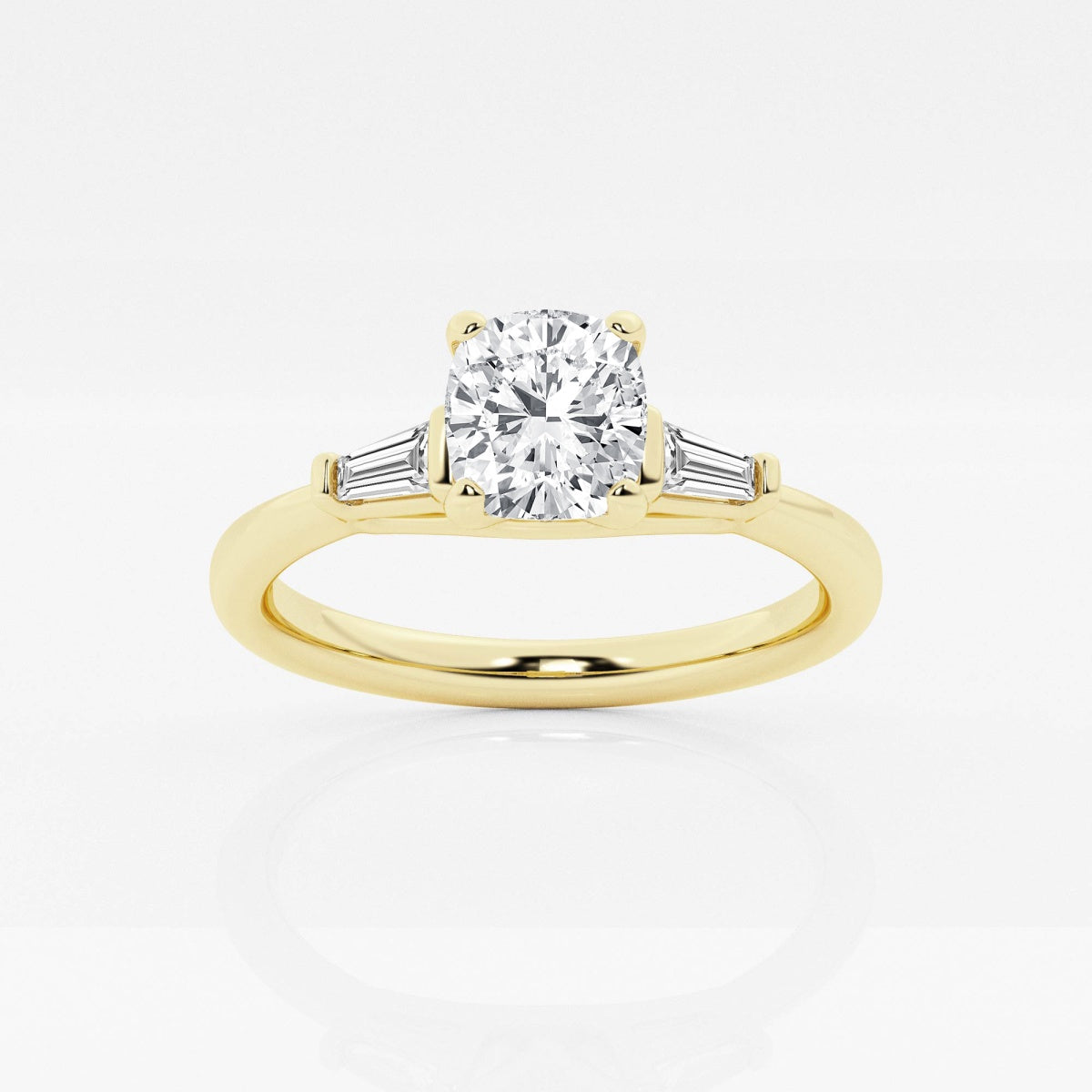 Eliza - Tapered Baguette Accents Engagement Ring