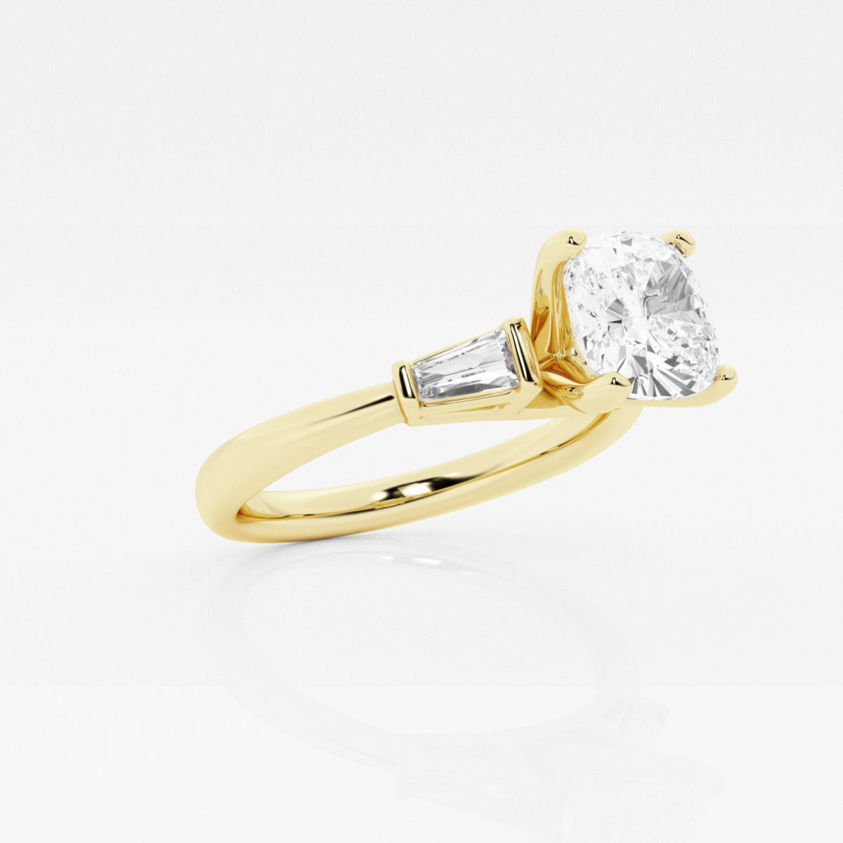 Eliza - Tapered Baguette Accents Engagement Ring