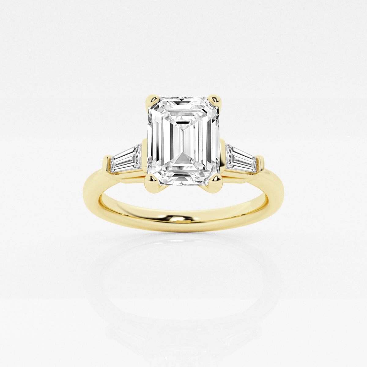 Eliza - Tapered Baguette Accents Engagement Ring