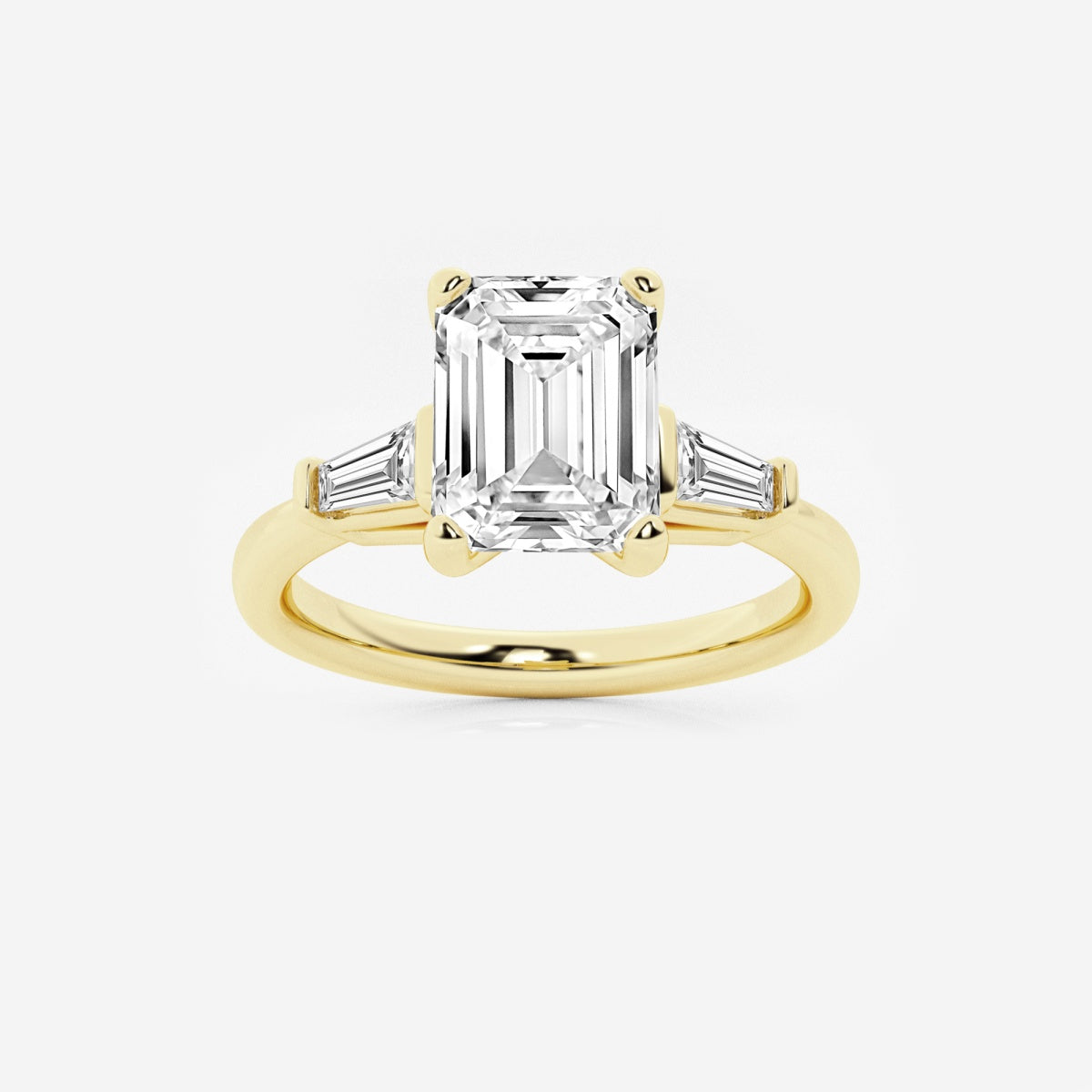 Eliza - Tapered Baguette Accents Engagement Ring